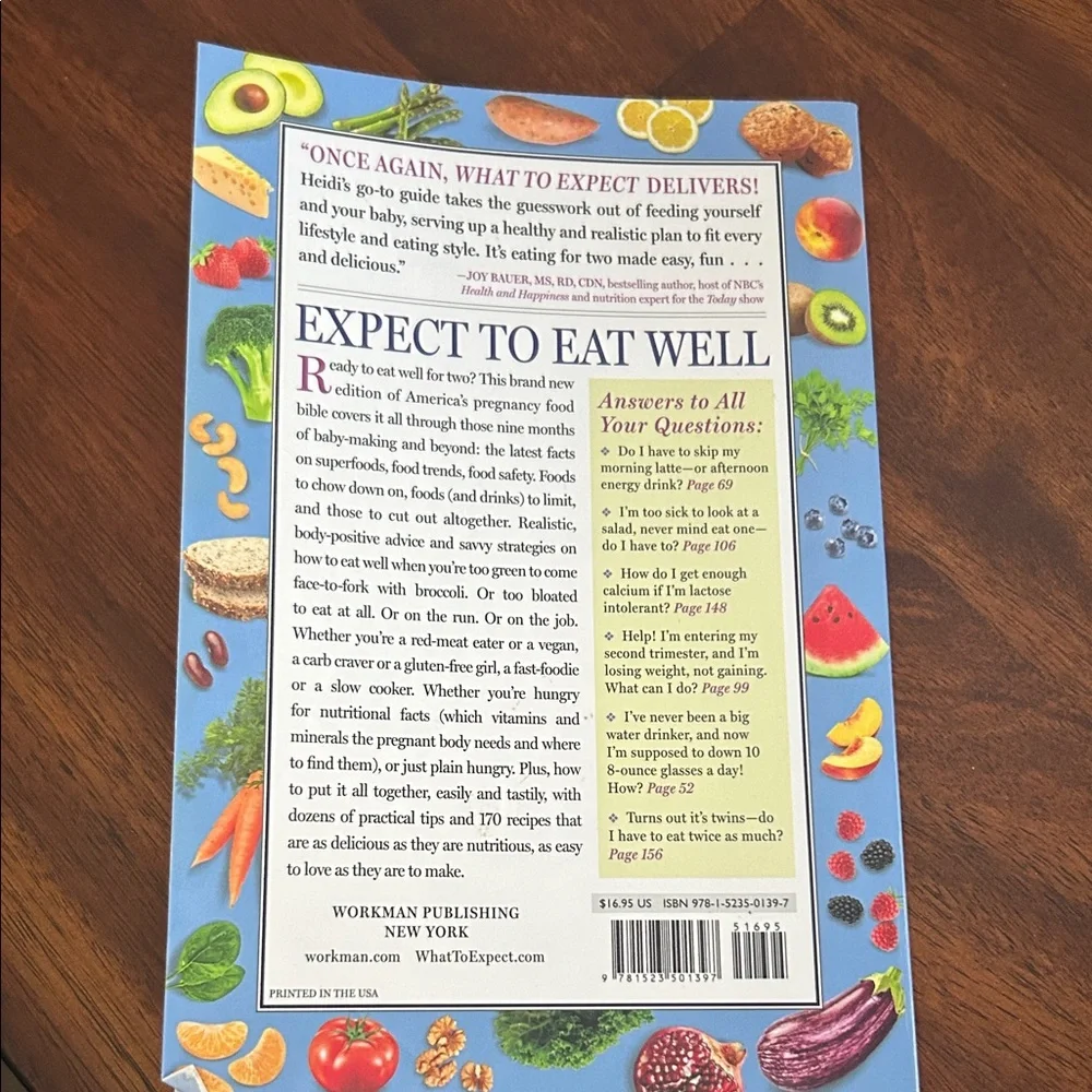 What to Expect Eating Well When You're Expecting Book